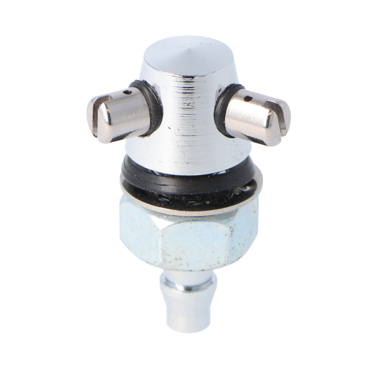 Twin Jet Chrome Windscreen Washer Tall Body