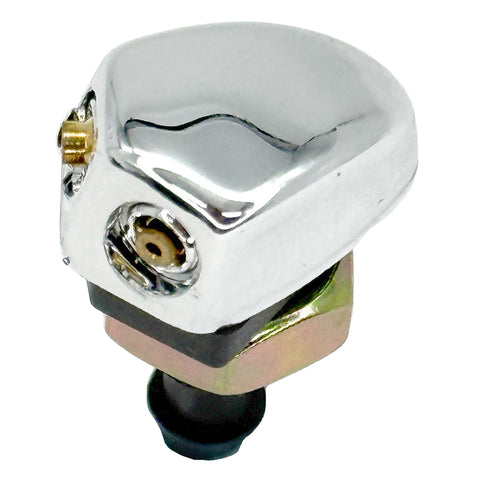 Twin Jet  Triangular Chromed Plastic Windscreen Washer