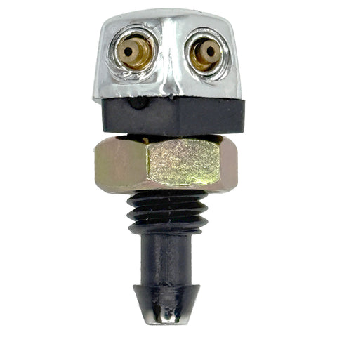 Twin Jet  Triangular Chromed Plastic Windscreen Washer