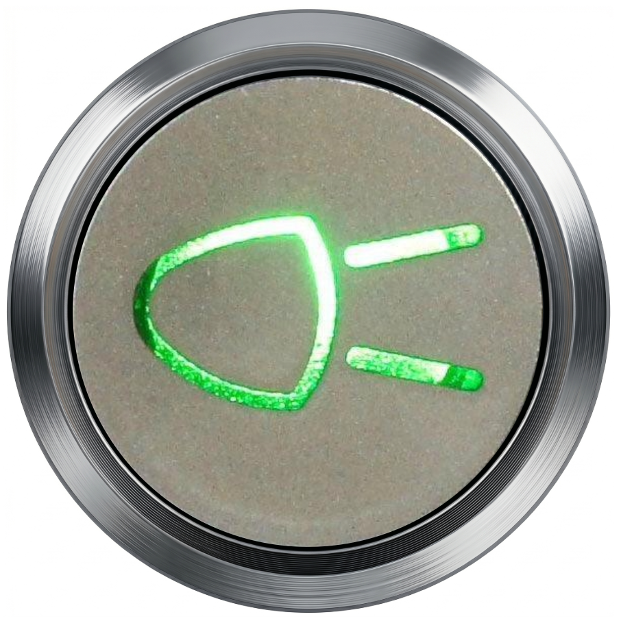 Flush Bezel Chrome LED Warning Light Lights - Car Builder Solutions