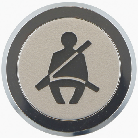 Flush Bezel Chrome LED Warning Light Seat Belt