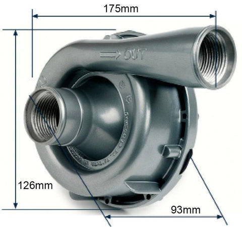 Aluminium Electric Water Pump 150 L/Min - Car Builder Solutions
