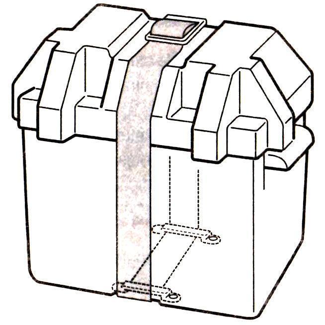 Moulded Black ABS Battery Box 358mm - Car Builder Solutions