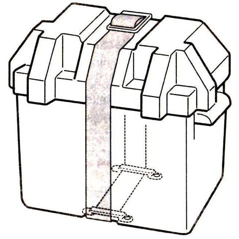 Moulded Black ABS Battery Box 358mm - Car Builder Solutions