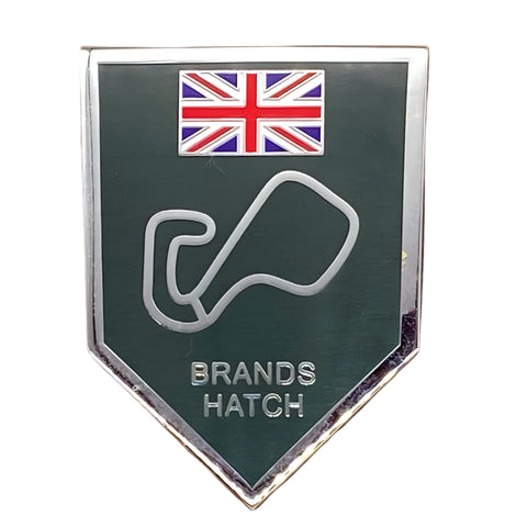 Brands Hatch Self Adhesive Chrome and Enamel Badge - Car Builder Solutions