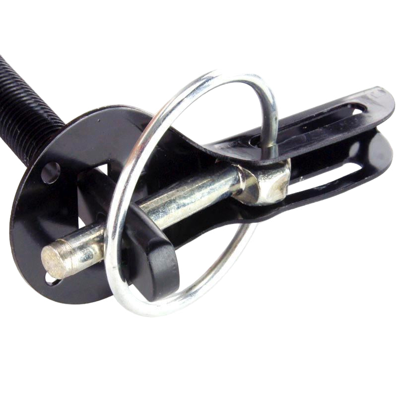 Black Sliding Retained Pin Bonnet Pin Kit - Car Builder Solutions