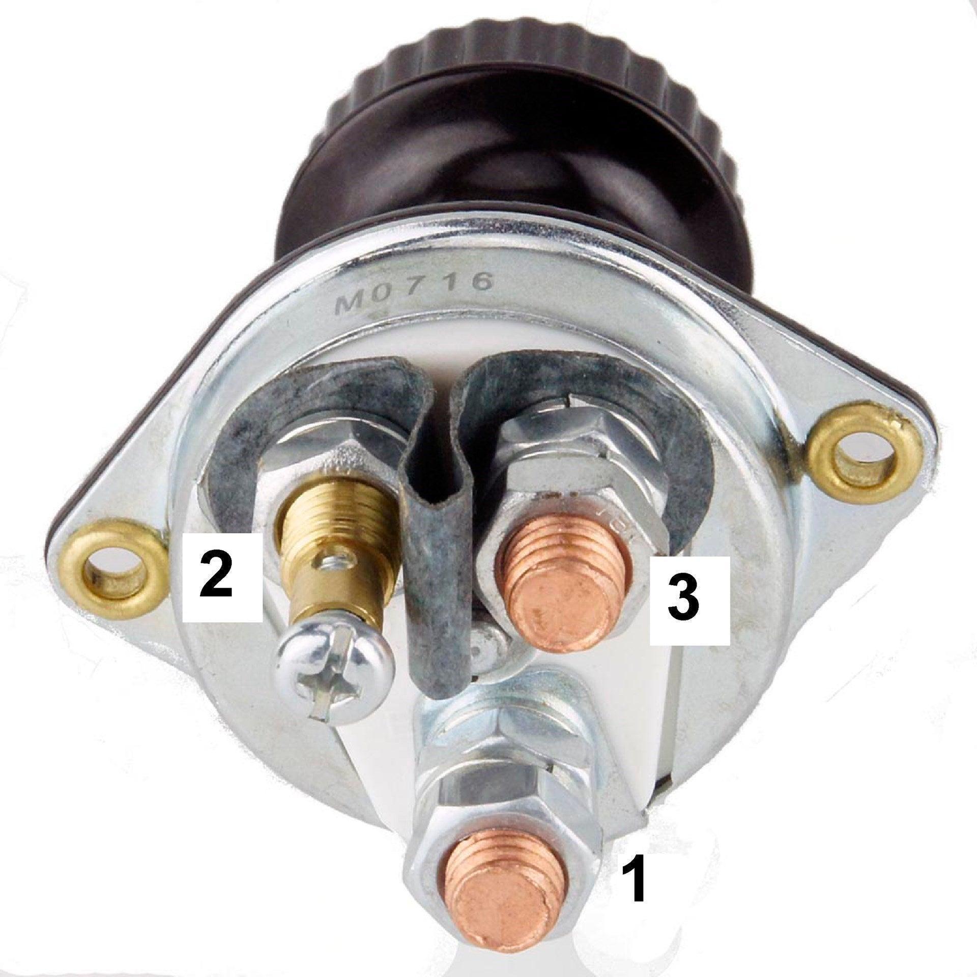 Rotary Battery Cut-Off Switch with clock feed - Car Builder Solutions