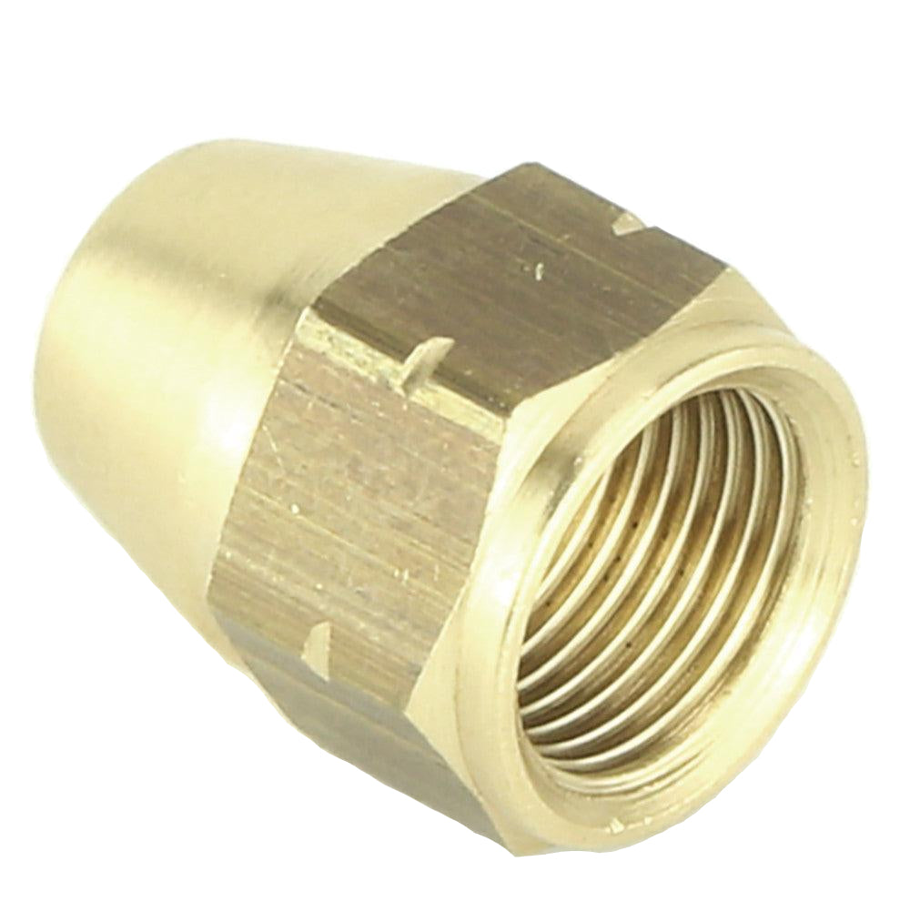 M12 x 1mm Brass Tube Nut Female For 1/4" Tube - Car Builder Solutions