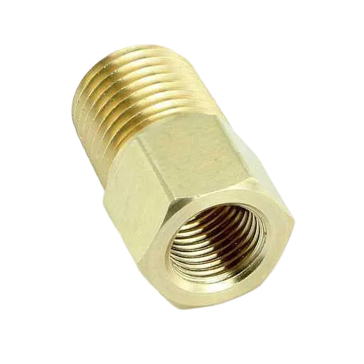 Brass Union 1/4" NPT male to M10 x 1mm female