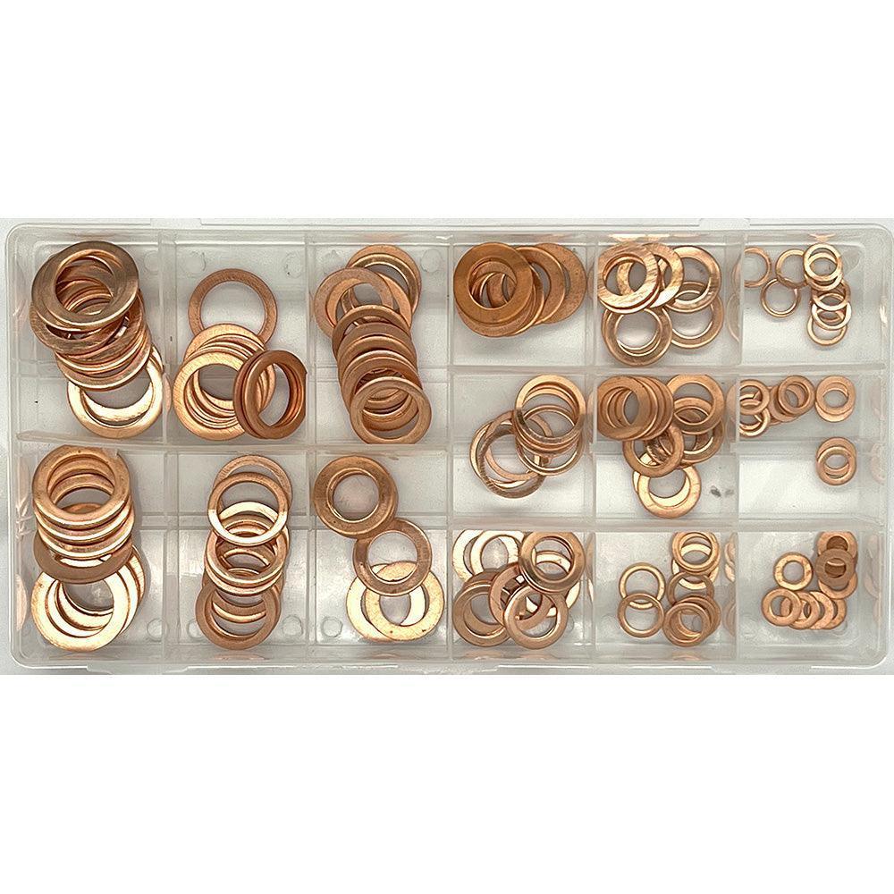 Metric Copper Washer Pack 150 Pieces - Car Builder Solutions