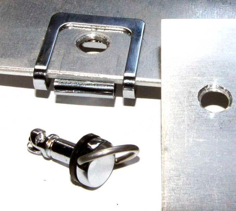 Chrome Quarter Turn Fastener for 4mm Top Panels - Car Builder Solutions