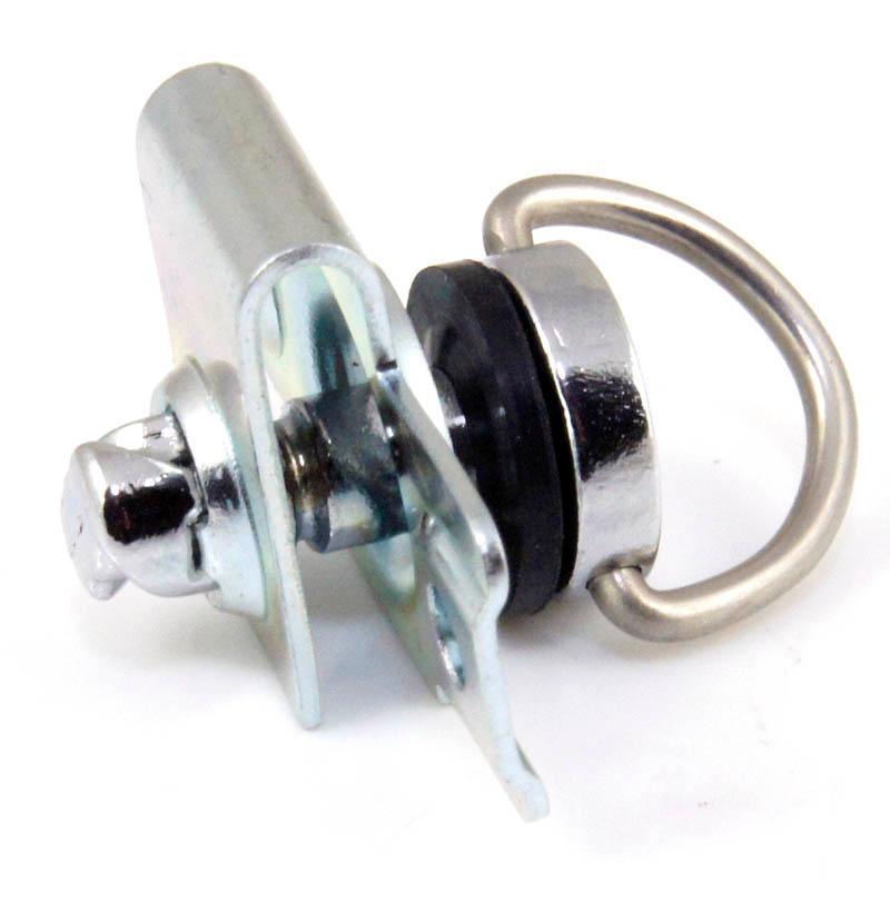 Chrome Quarter Turn Fastener With Rivets For 7mm Top Panels - Car Builder Solutions