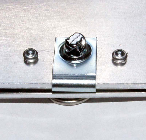 Chrome Quarter Turn Fastener With Rivets For 7mm Top Panels - Car Builder Solutions