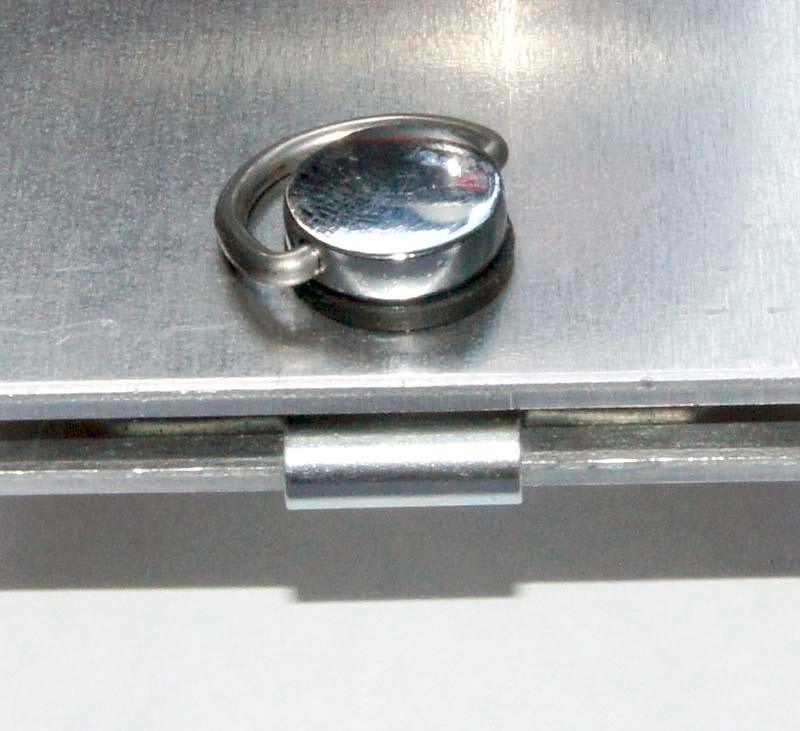 Chrome Quarter Turn Fastener With Rivets For 7mm Top Panels - Car Builder Solutions