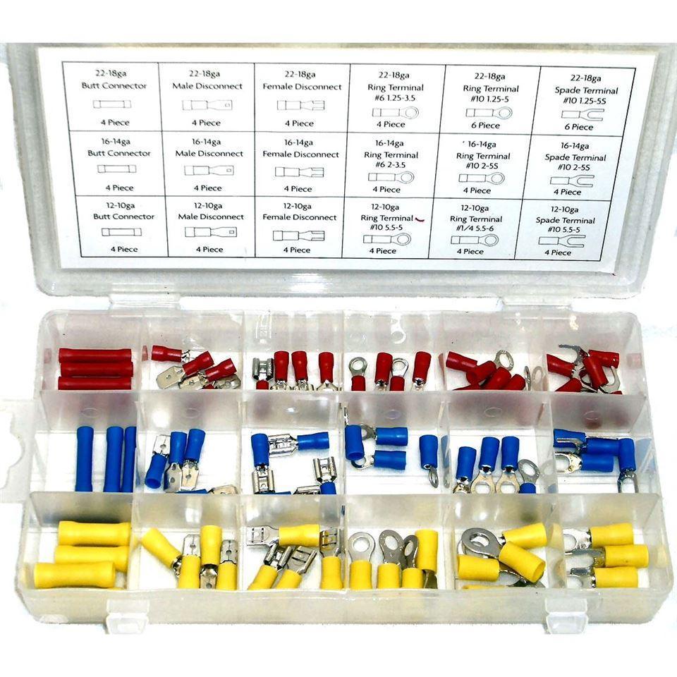 Crimp Terminal Selection Pack 76 Pieces - Car Builder Solutions