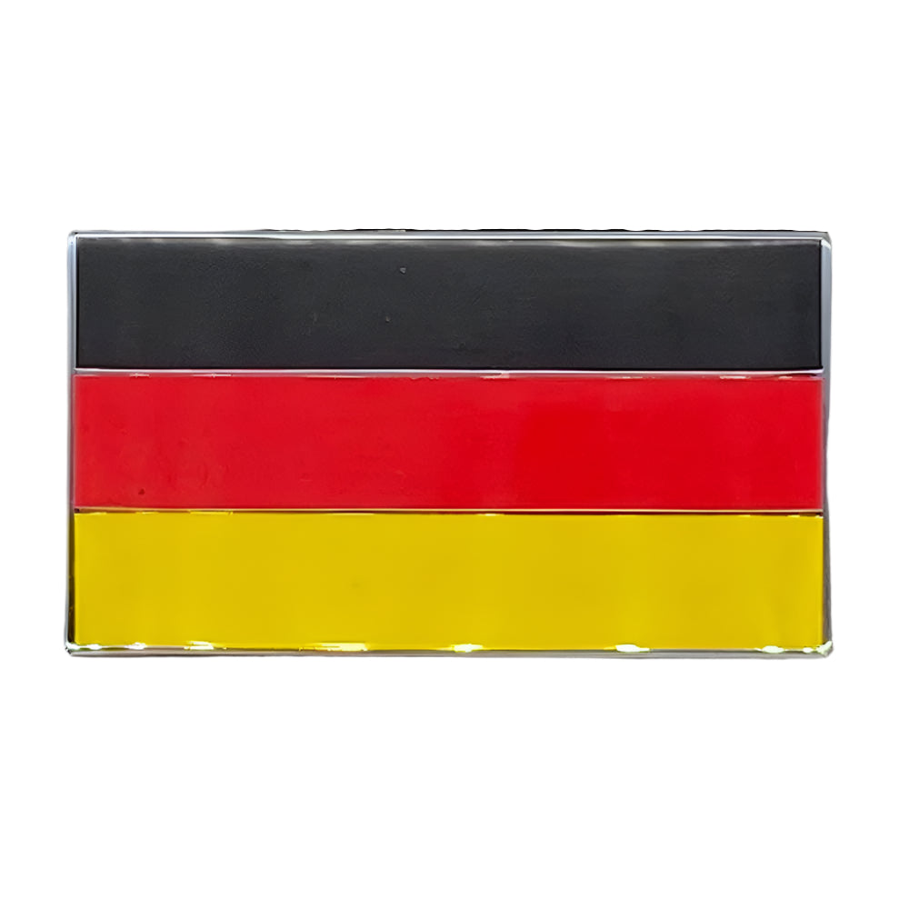 Three Colour German Flag Enamel Badge 51x29mm - Car Builder Solutions