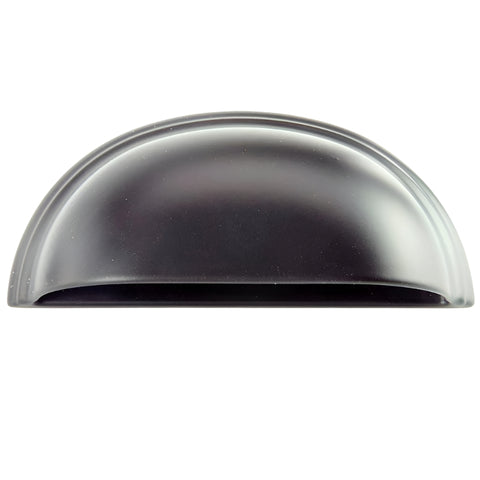 Satin Black Powder Coated Diecast Metal 'D' Pull Handle - Car Builder Solutions