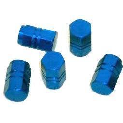 Tyre Dust Caps Blue Pack Of 5 - Car Builder Solutions
