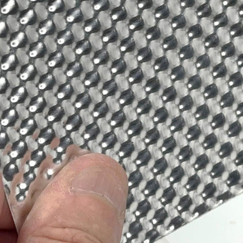 20" X 28" Embossed Aluminum Heat Shield - High Temp Thermal Barrier