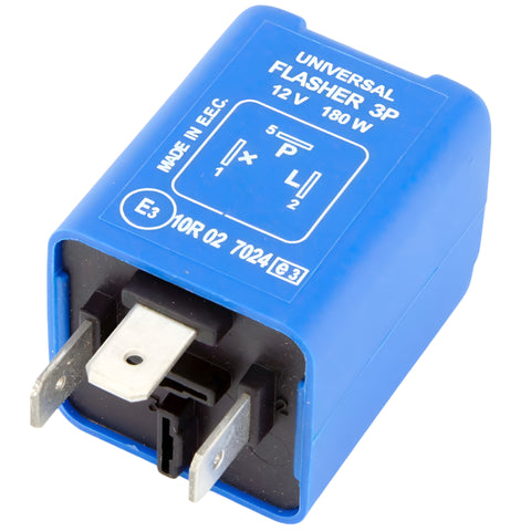 Blue 3 Pin Flasher Relay (for #INDCH) - Car Builder Solutions