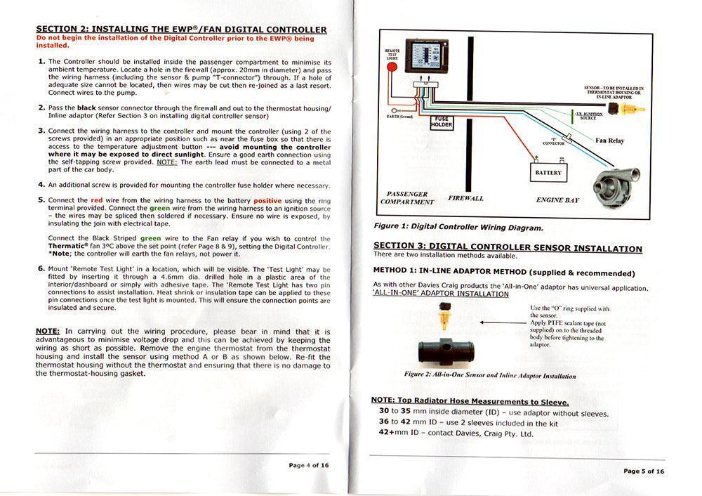 Electric Water Pump 115 L/Min and Digital Controller Kit - Car Builder Solutions