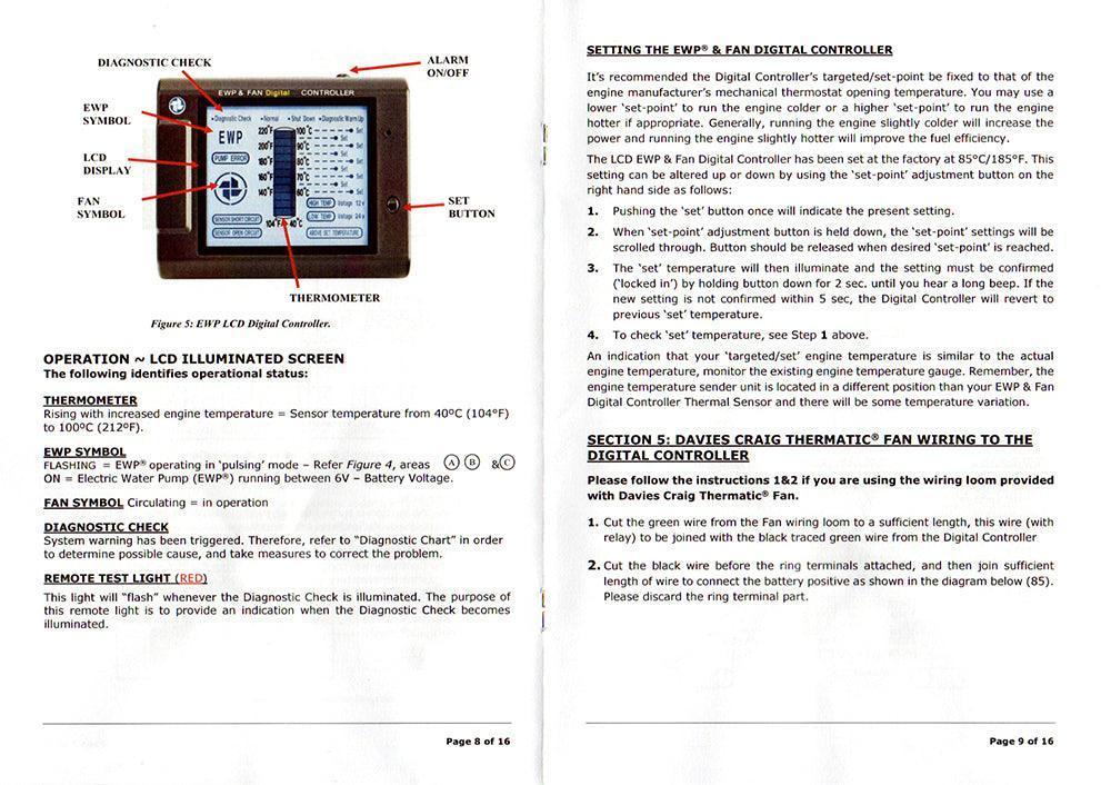 Electric Water Pump 115 L/Min and Digital Controller Kit - Car Builder Solutions