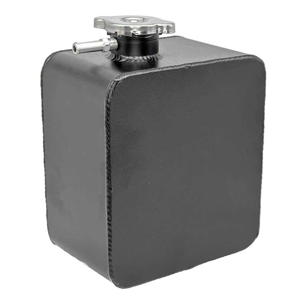 2 Litre Black Aluminium Expansion / Overflow Tank - Car Builder Solutions