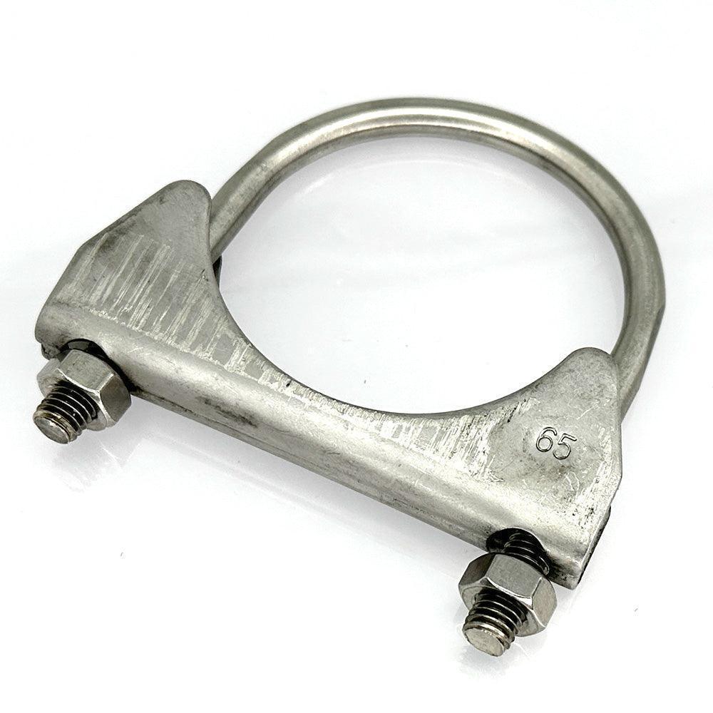 Heavy Duty Universal Exhaust U-Bolt Clamps – Adjustable For Pipes 36mm To 67mm – Zinc Plated With Nuts