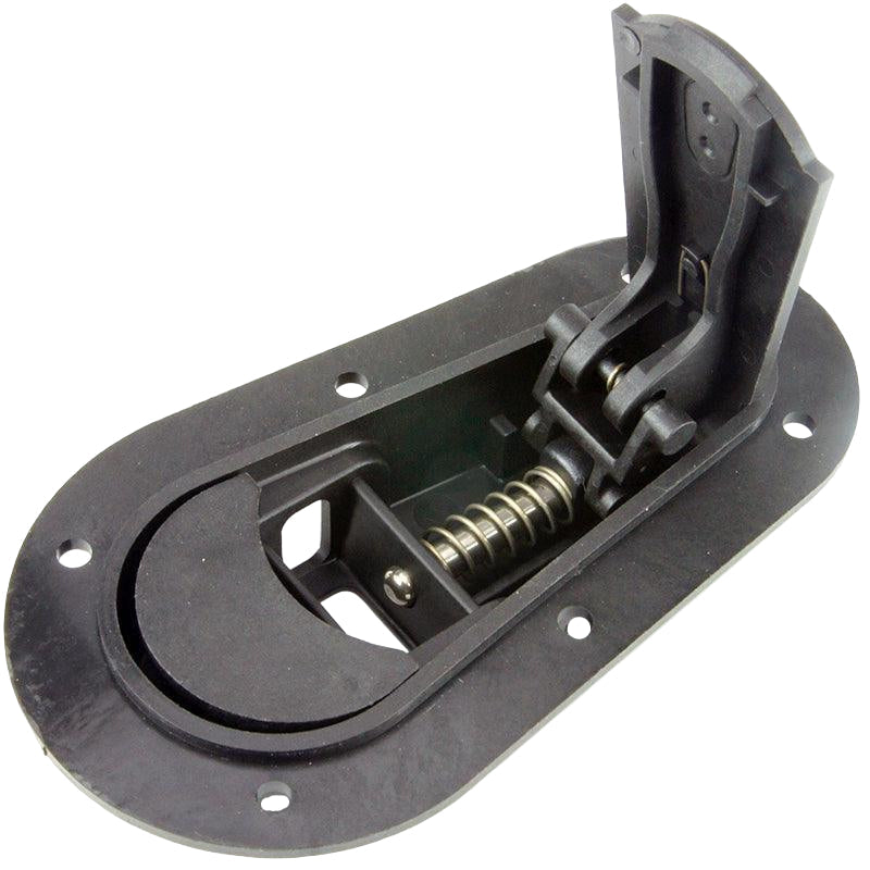 Motorsport Quick Release Bonnet Catches With Flush Locking Pins - Black Aero Style