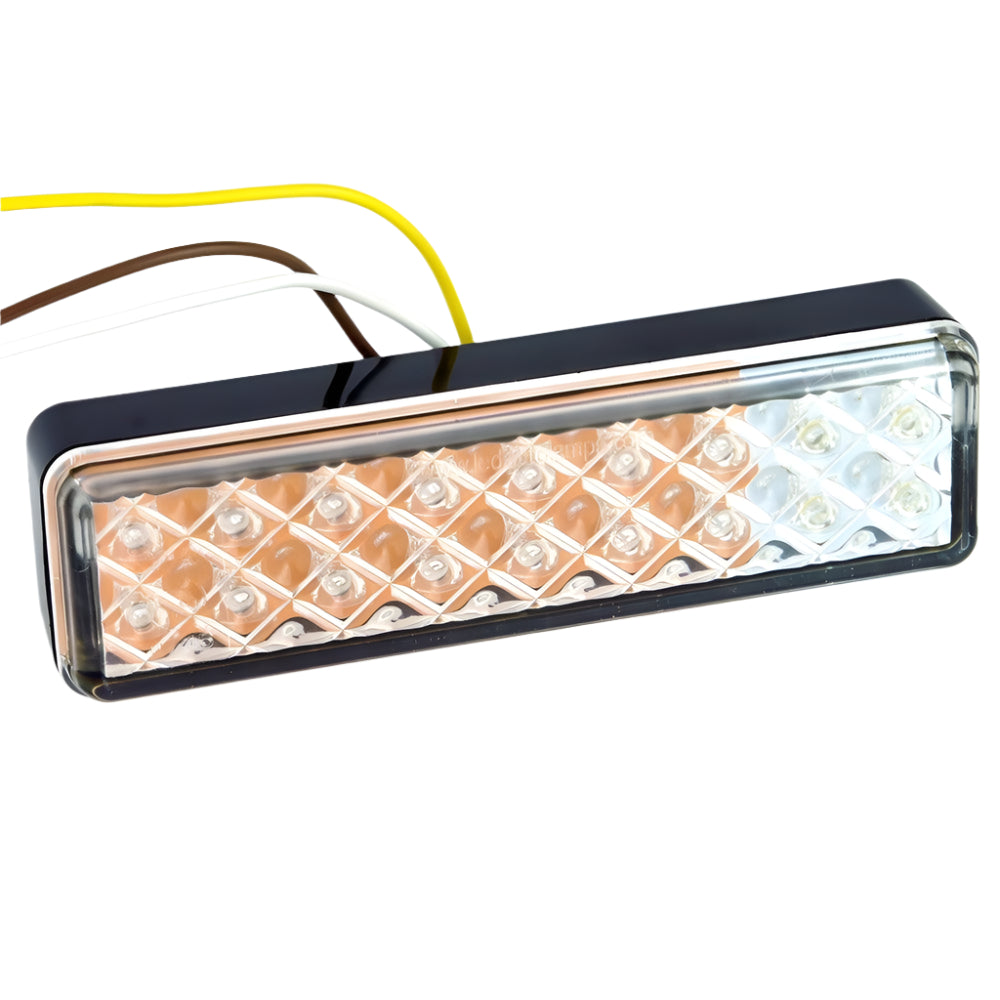 Surface Mount LED Compact Rectangular Front Marker/Indicator 133mm - Car Builder Solutions