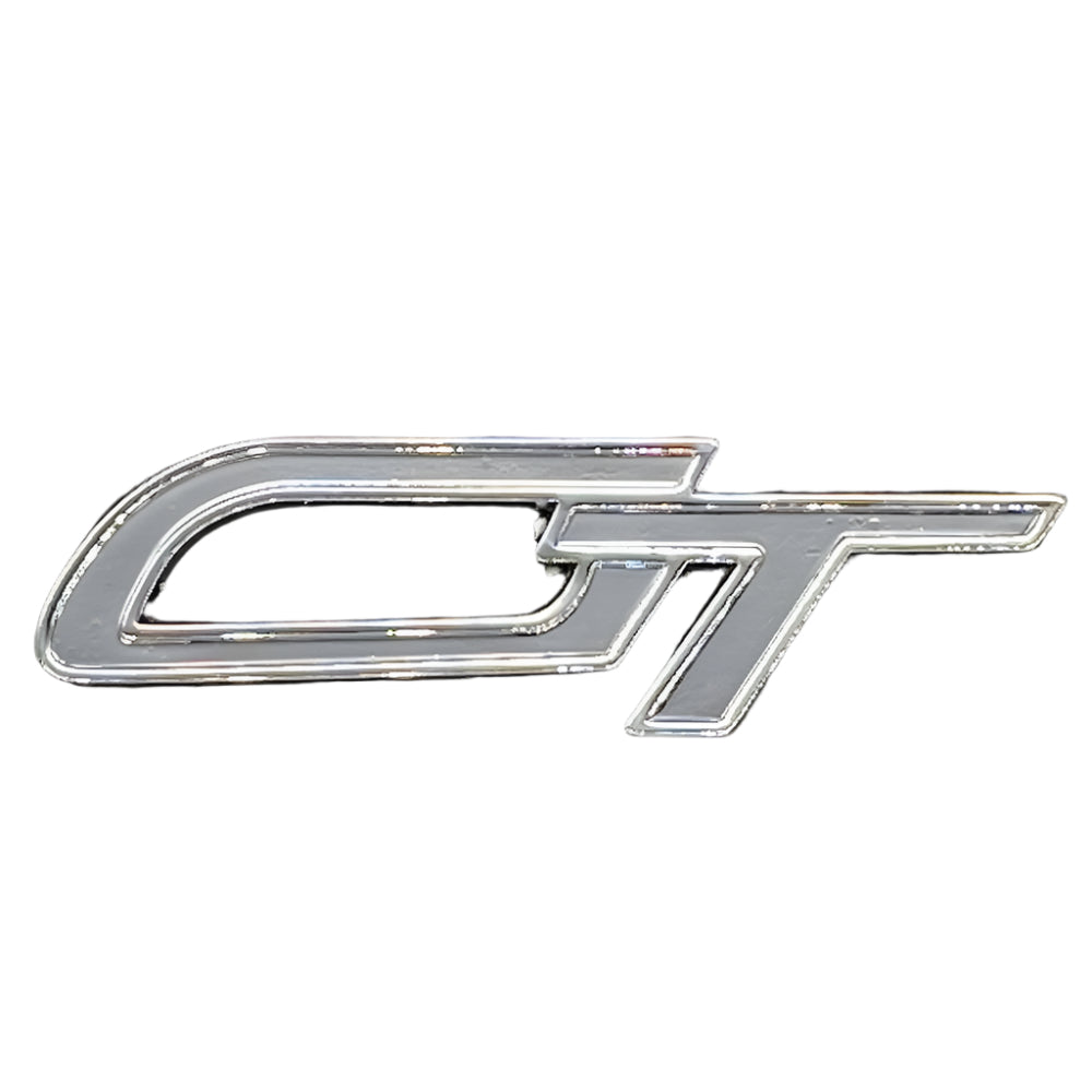 Gt Script Sticker Self Adhesive GT Badge | Chrome Finish | Easy Application | GTBADC ...