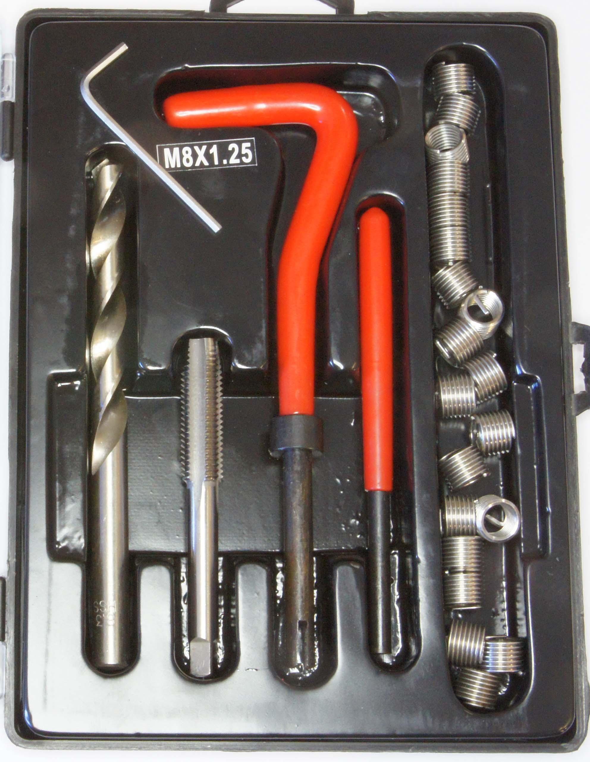 Helicoil Thread Repair Kit M8 x 1.25 | Restore Stripped Threads ...