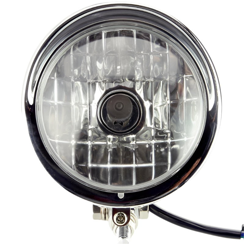 4 1/2" Chrome Torpedo Headlamp - Car Builder Solutions