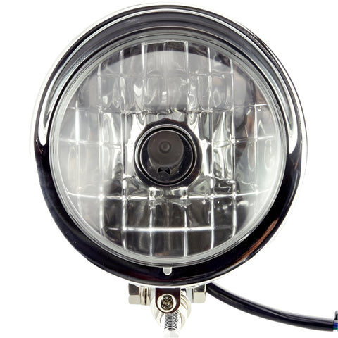 4 1/2" Chrome Torpedo Headlamp - Car Builder Solutions