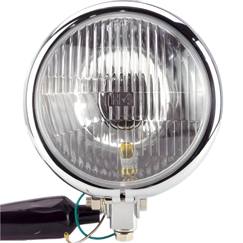 Complete Headlamp Chrome 5" Pillar Mount - Car Builder Solutions