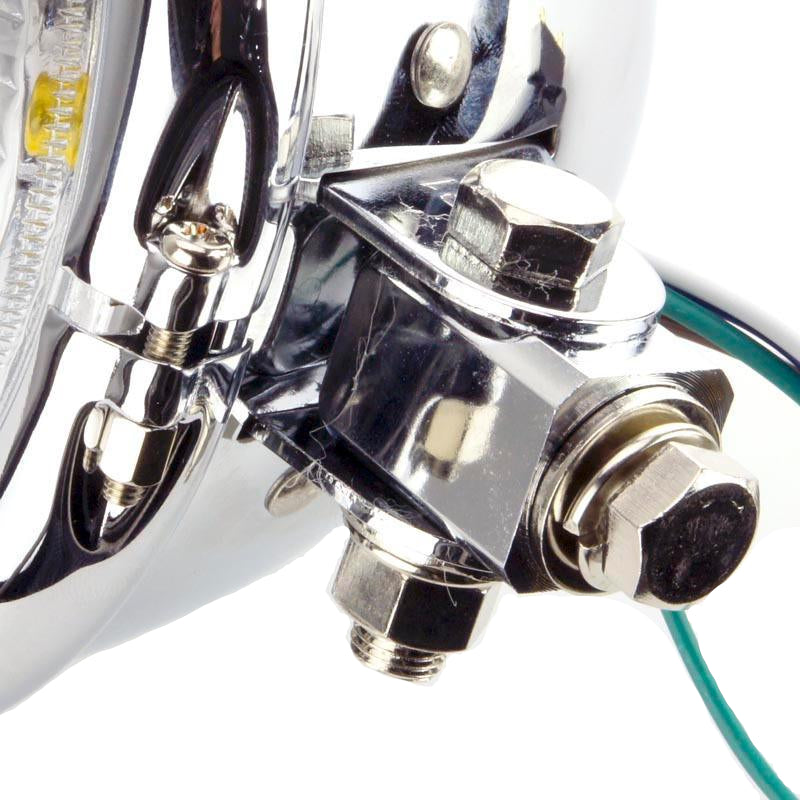Complete Headlamp Chrome 5" Pillar Mount - Car Builder Solutions