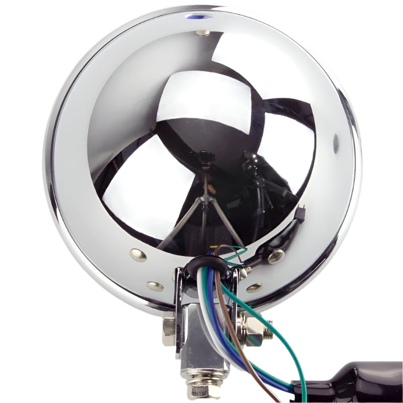 Complete Headlamp Chrome 5" Pillar Mount - Car Builder Solutions