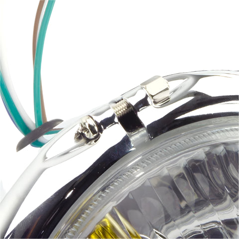 Complete Headlamp Chrome 5" Pillar Mount - Car Builder Solutions