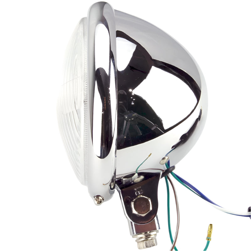 Complete Headlamp Chrome 5" Pillar Mount - Car Builder Solutions