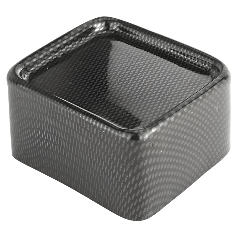 Carbon Fibre Effect Single Rectangular Lamp Housing 102mm - Car Builder Solutions