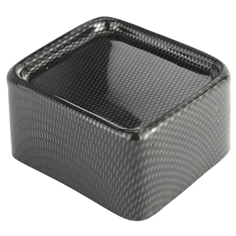 Carbon Fibre Effect Single Rectangular Lamp Housing 102mm - Car Builder Solutions