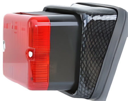 Carbon Fibre Effect Single Rectangular Lamp Housing 102mm - Car Builder Solutions