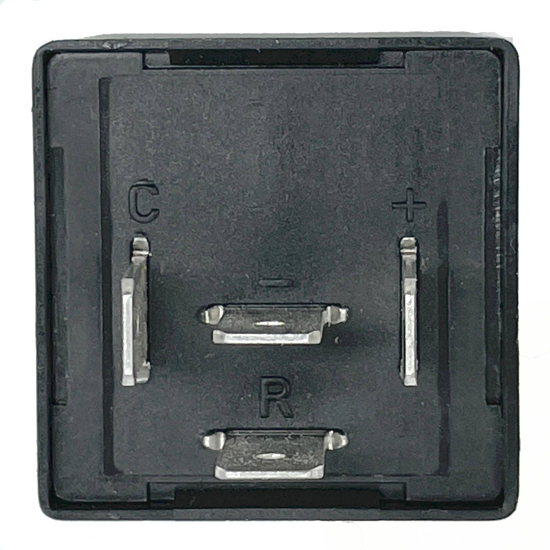 Black Hazard and Flasher Relay 4 PIN 98 Watt Max - Car Builder Solutions