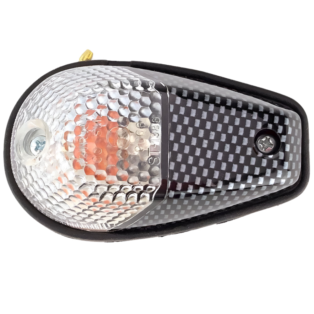 Wing Mount Indicators Carbon/Clear Lens 92mm - Car Builder Solutions