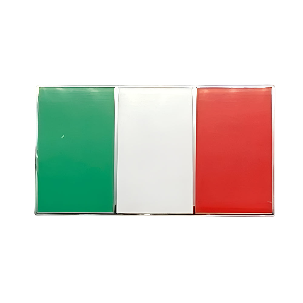 Three Colour Italian Flag Enamel Badge Self Adhesive - Car Builder Solutions
