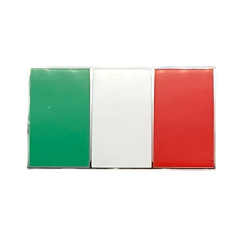 Three Colour Italian Flag Enamel Badge Self Adhesive - Car Builder Solutions