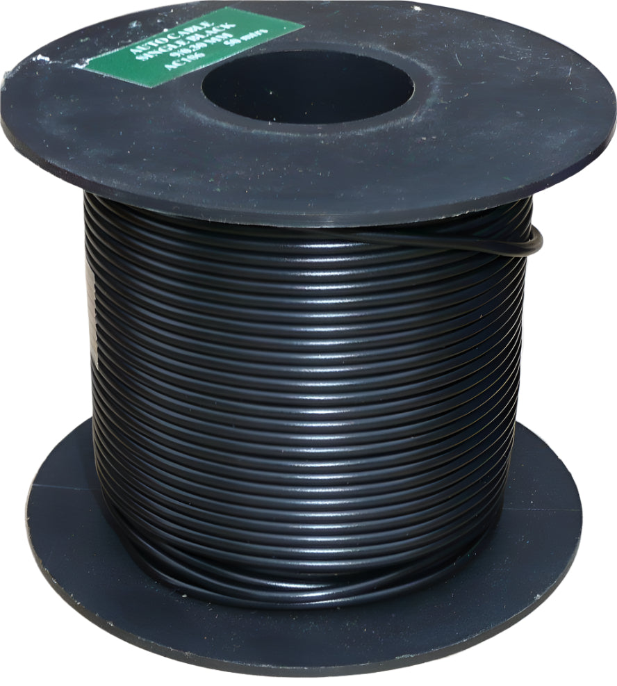 Large Cable Reel 17 Amp Black 50 Metre - Car Builder Solutions