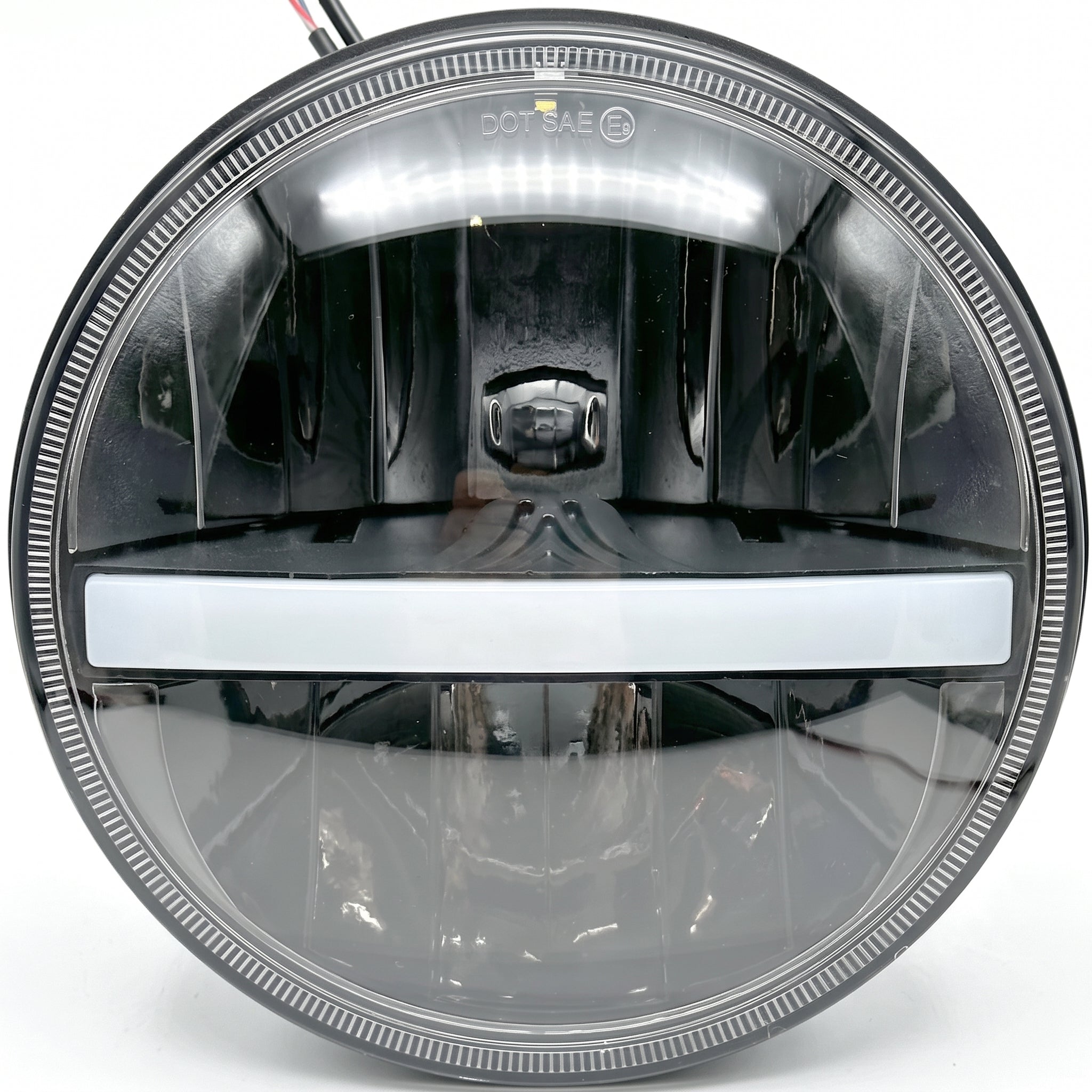LED Replacement 7" Headlamp With Driving Light and Amber Indicator - Car Builder Solutions