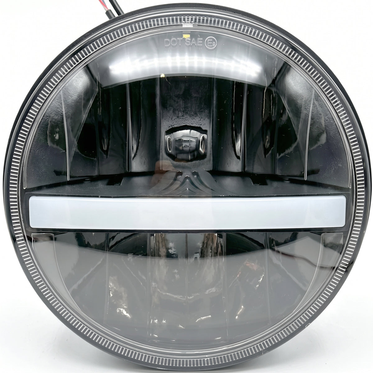 LED Replacement 7" Headlamp With Driving Light and Amber Indicator - Car Builder Solutions