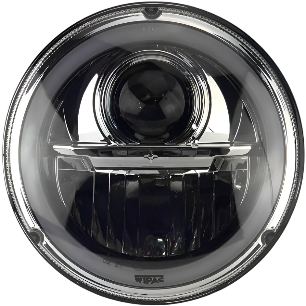 Wipac LED Projector Style Replacement Headlamp With Halo Sidelight and Chrome Bezel - Car Builder Solutions
